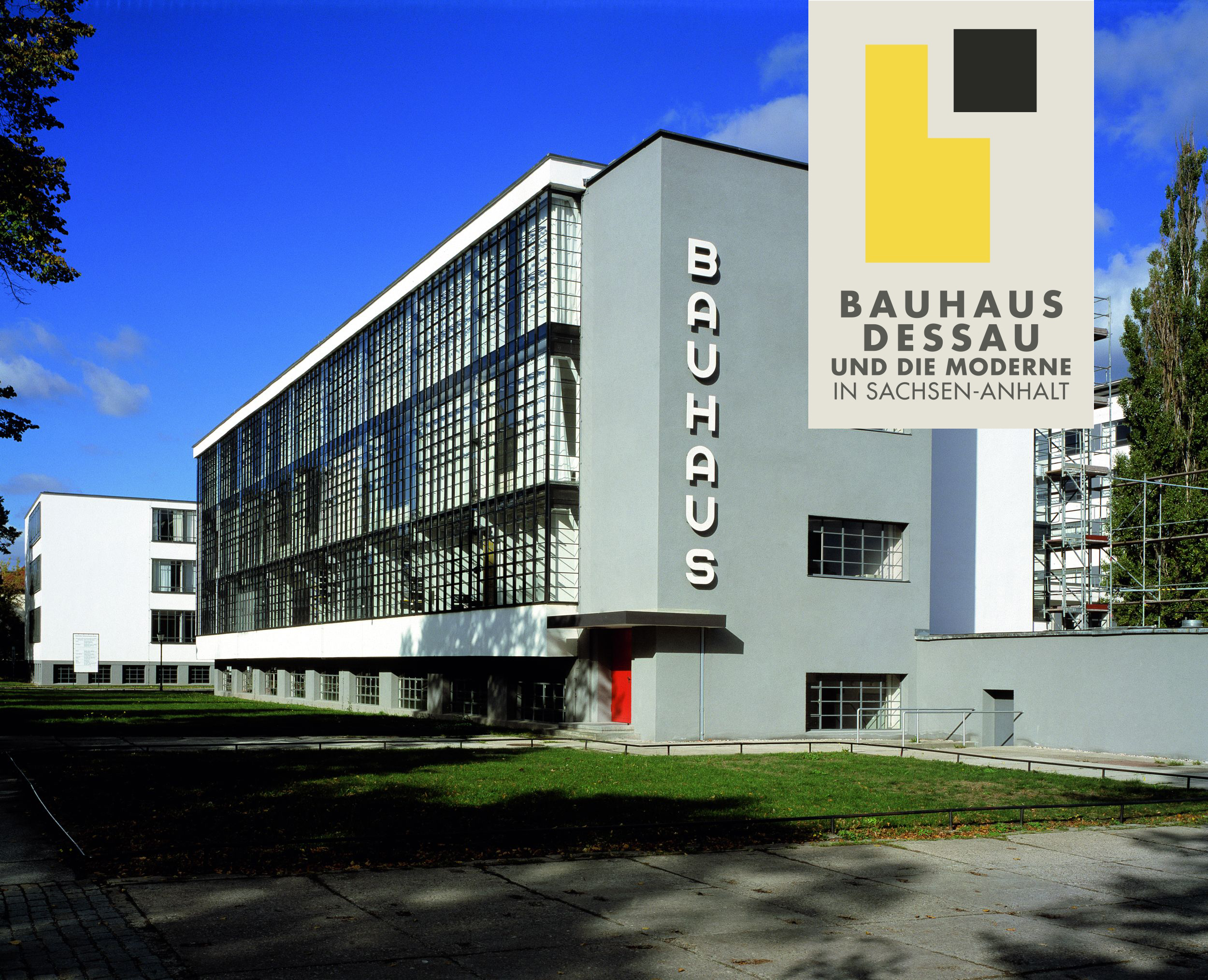 Das Bauhaus-Gebäude in Dessau-Roßlau