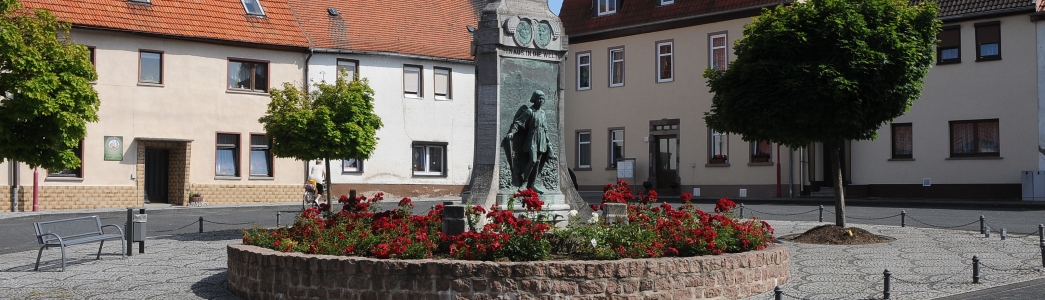 Der Lutherbrunnen in Mansfeld